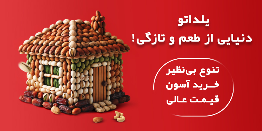 اسلایدر اصلی 1 - آجیل تازه با انواع مغزها در یلداتو